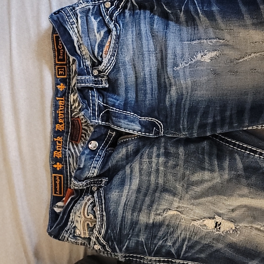 Rock revival jeans size 31 mid-rise